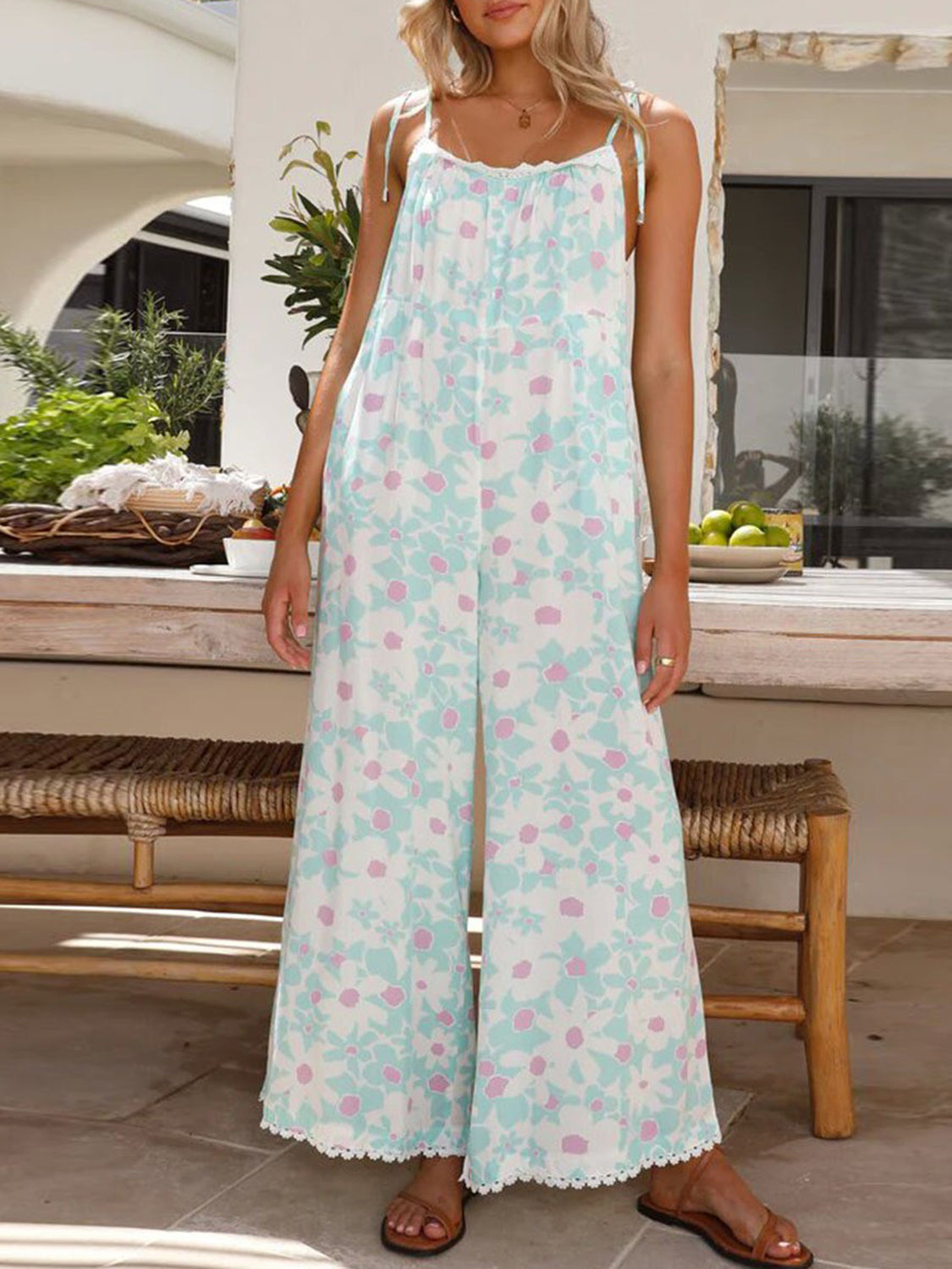 Stilla | Bred Ben Jumpsuit Med Lommer
