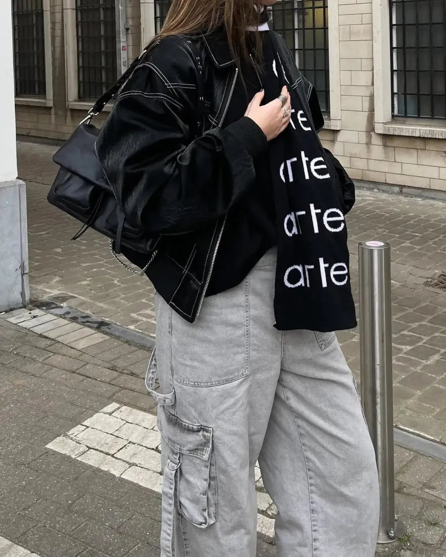 Stilla | Størrelse Ægte Læderjakke