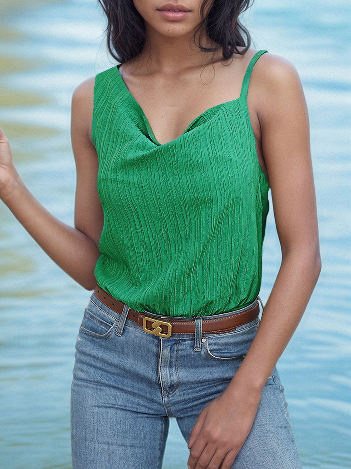Stilla | Asymmetrisk Hals Bodysuit