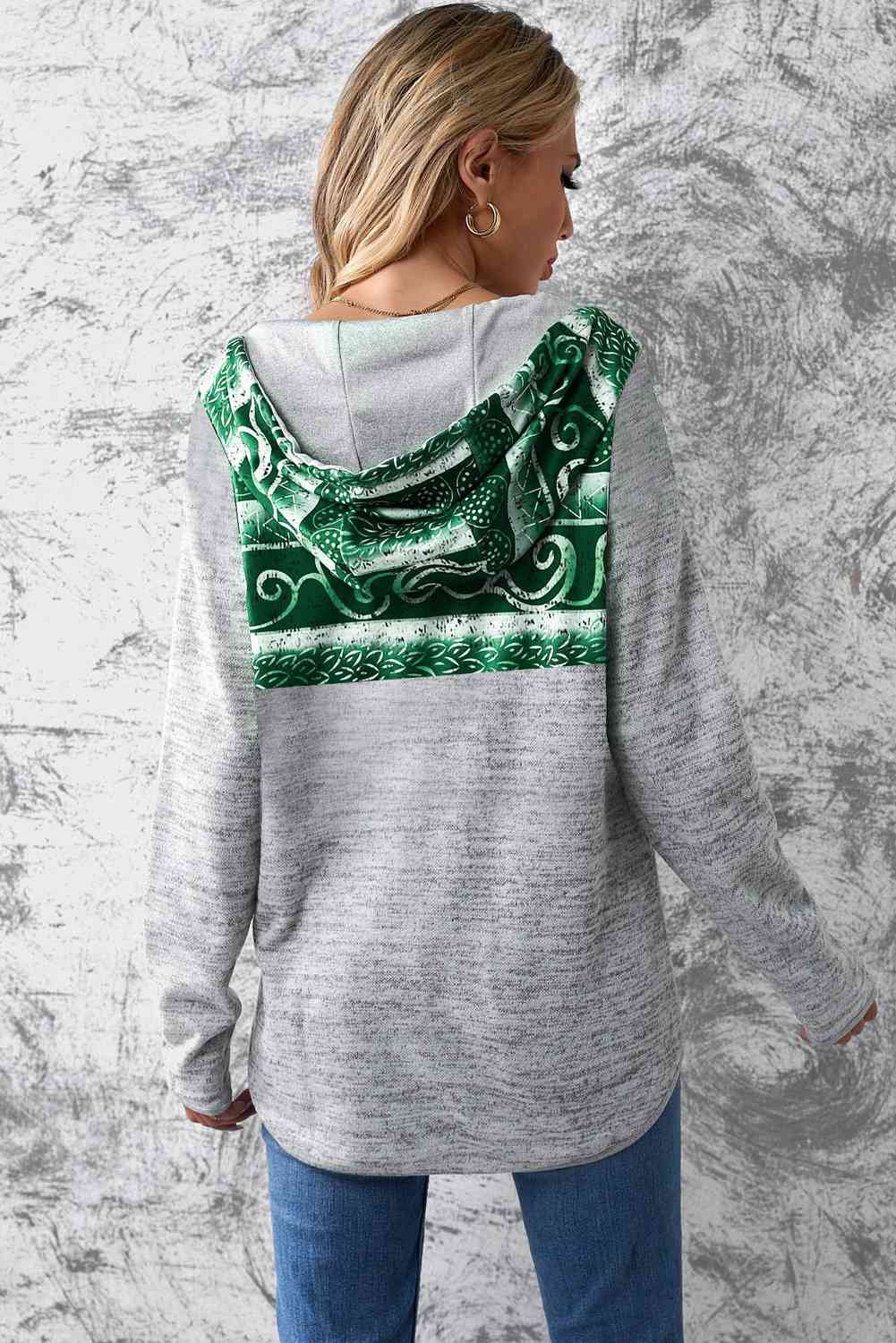 Stilla | Hoodie Med Droppet Skulder Og Lommer