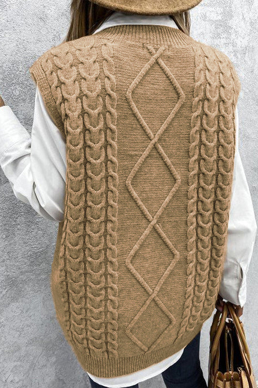 Stilla | Over størrelse Vest, Striktrøje, Ærmeløs Trøje, Efterårsoutfit