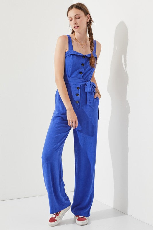 Stilla | Justerbar Strop Knapp Ned Jumpsuit