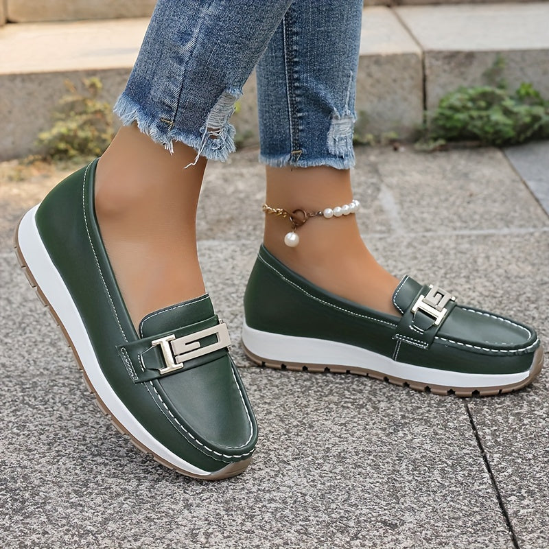 Stilla | Dame Loafers Med Metal Spænde