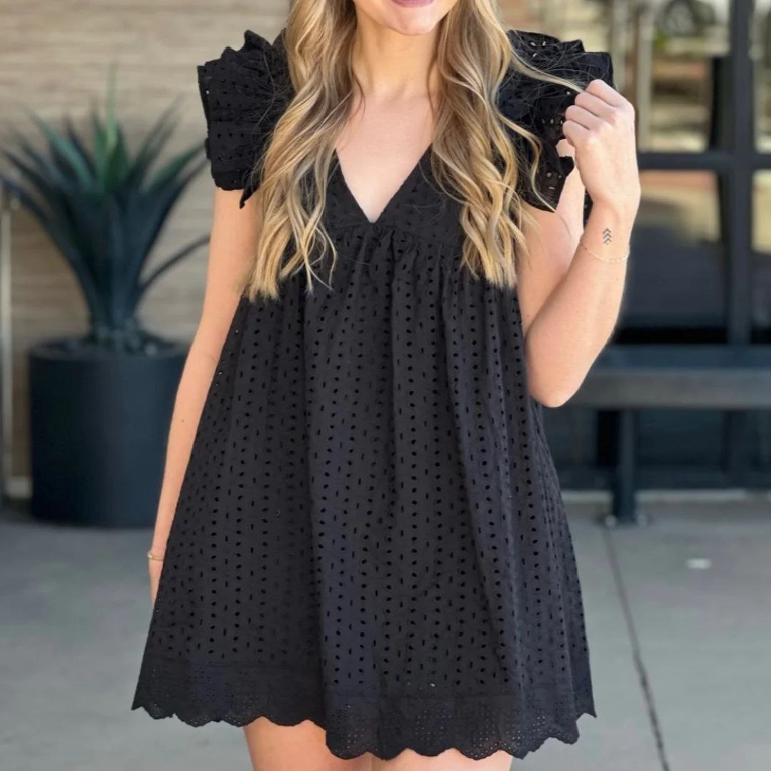 Stilla | Sommerkjole i Blonder med Indbyggede Shorts