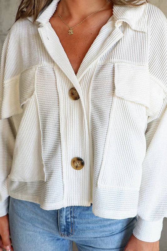 Stilla | trench stribet enkeltbundet frakke