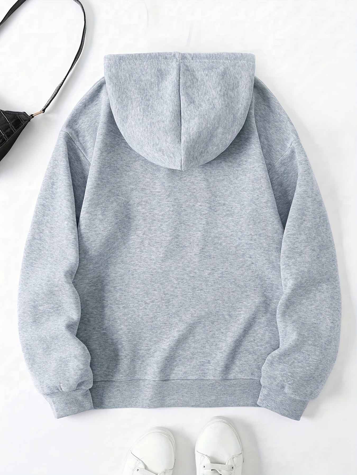 Stilla | Hoodie med kængurulomme og tryk New York