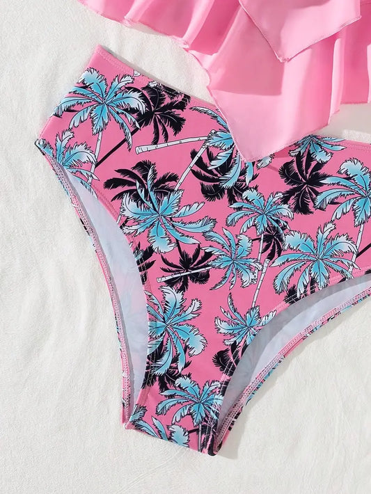 Stilla | Romantiske Bølger to Delt Bikini Sæt Kært Og Stilfuldt Badetøj