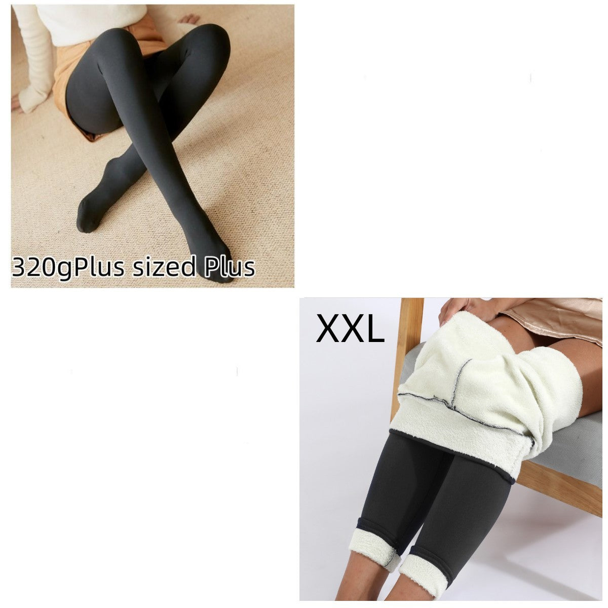 Stilla | Fleece|Betrukne Gennemsigtige Leggings