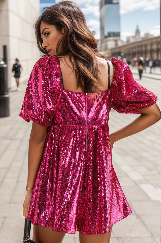 Stilla | Square Neck Balloon Sleeve Romper