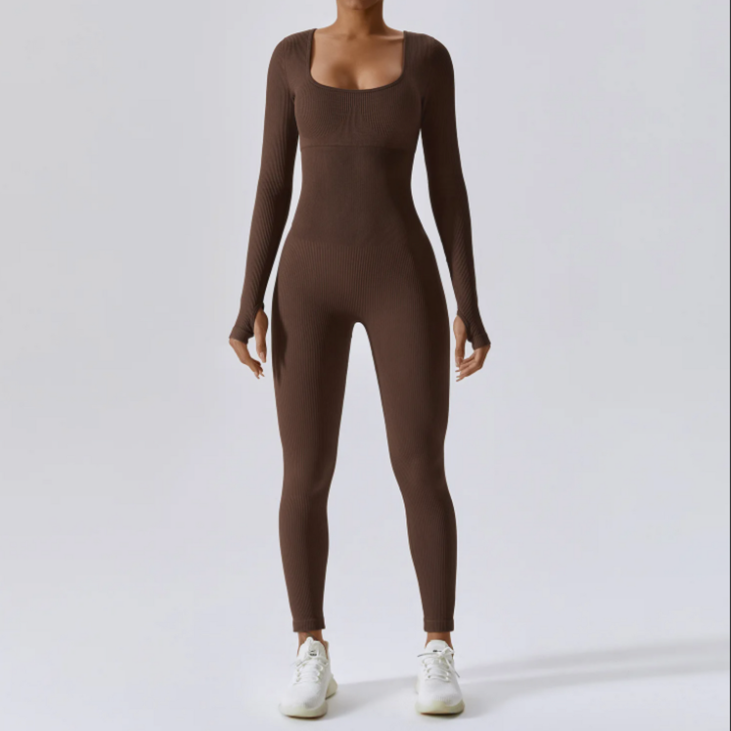 Stilla | Tæt siddende Langærmet Jumpsuit