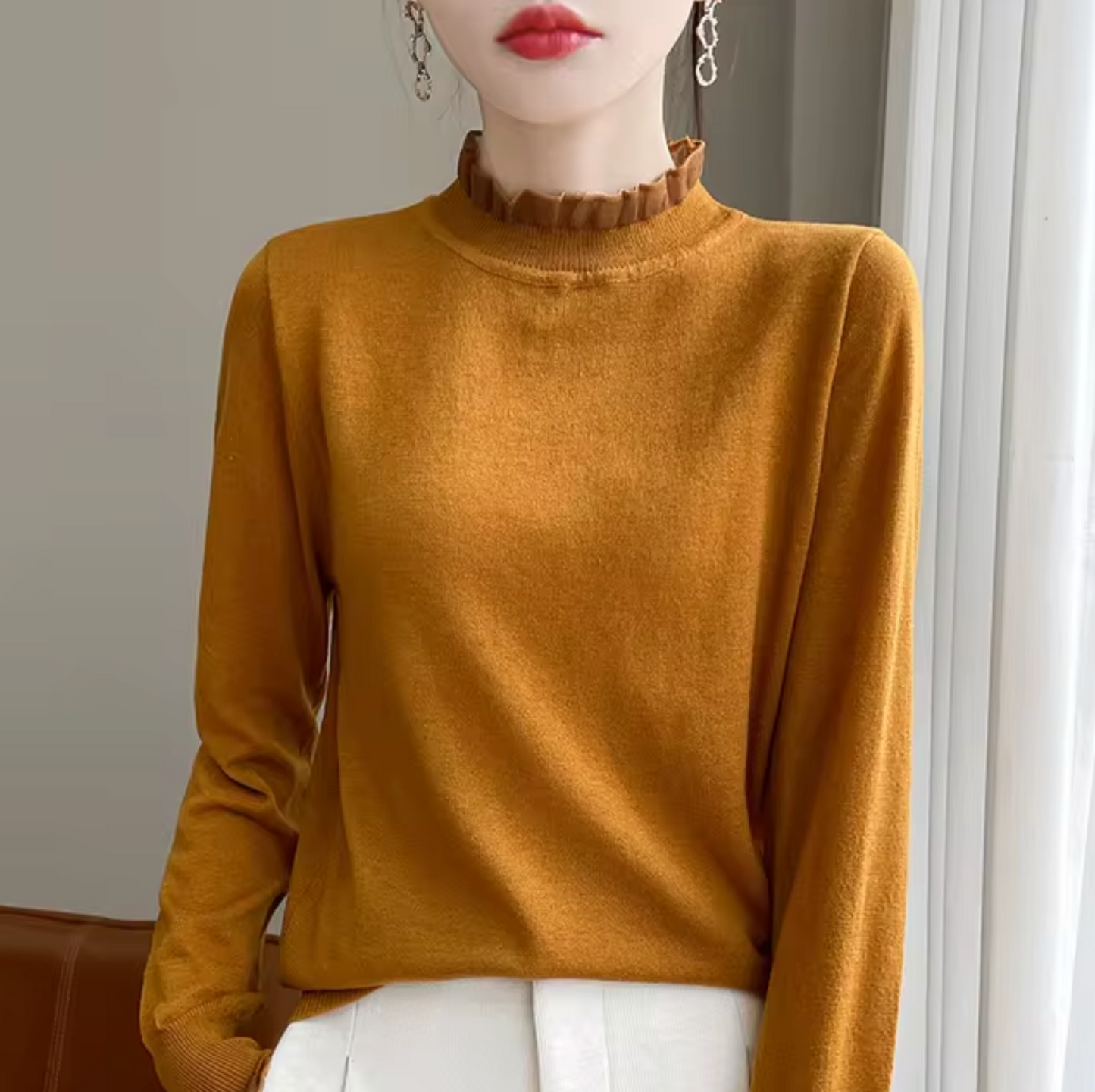 Stilla | Cashmere Rullekrave Sweatshirt