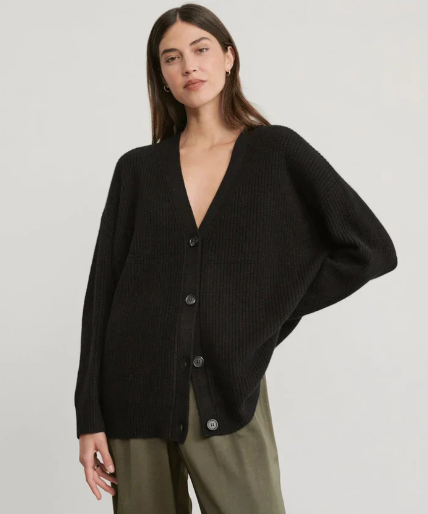 Stilla | Ribbstrik Cardigan Dame
