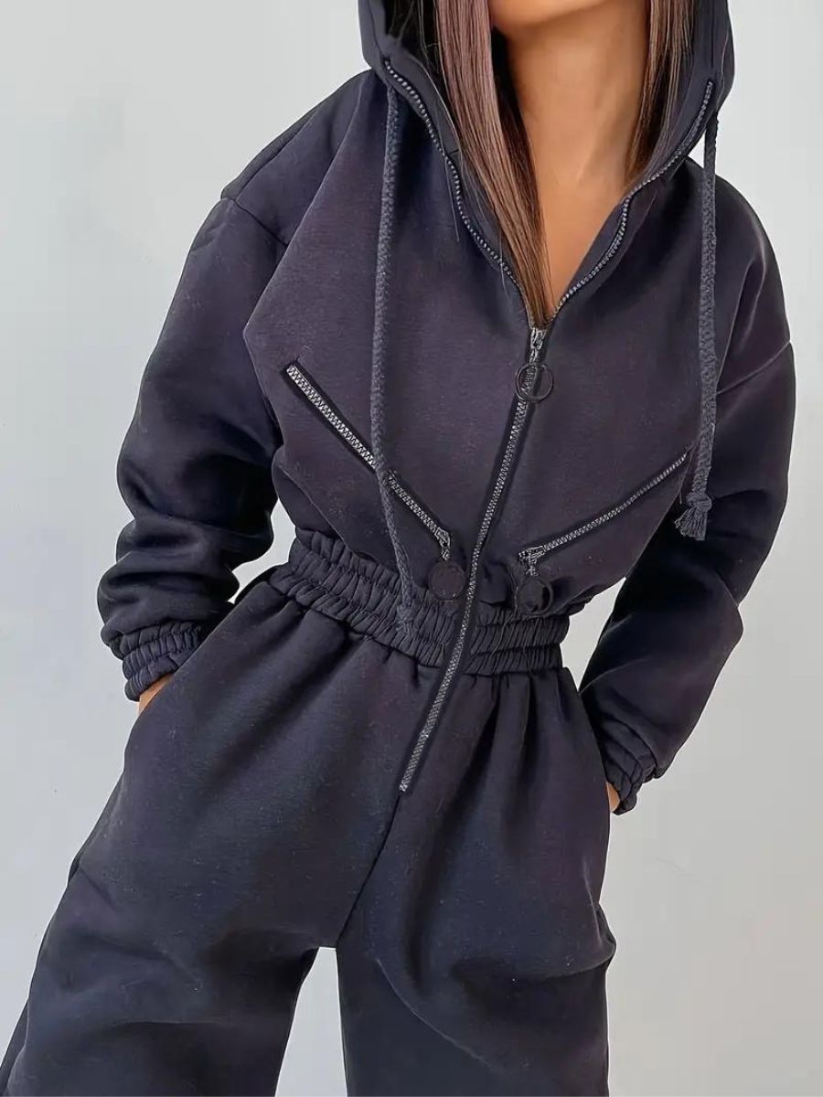 Stilla | Jumpsuit Med Hætte Og Snøre