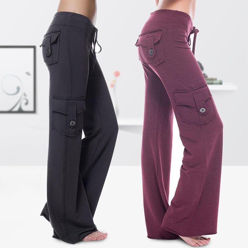 Stilla | Elastisk Miljøvenlig Bambus Yoga Bukser Med Lommer