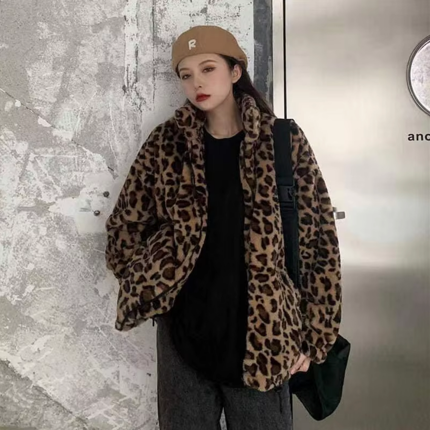 Stilla | Leopardprint Jakke Med Lynlås
