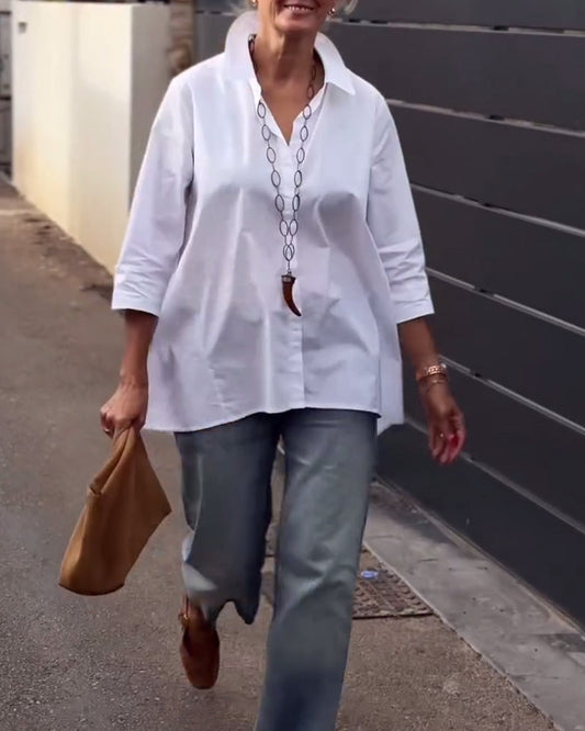 Stilla | Fritidsskjorte med jakkerevers