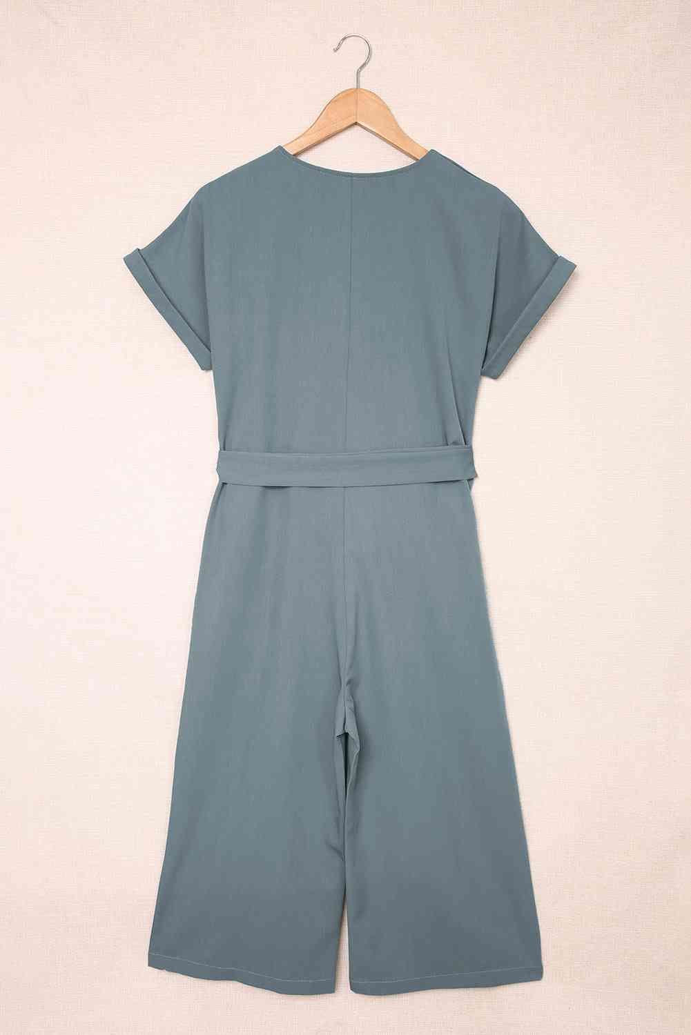 Stilla | Talje Knappet Forkortet Jumpsuit