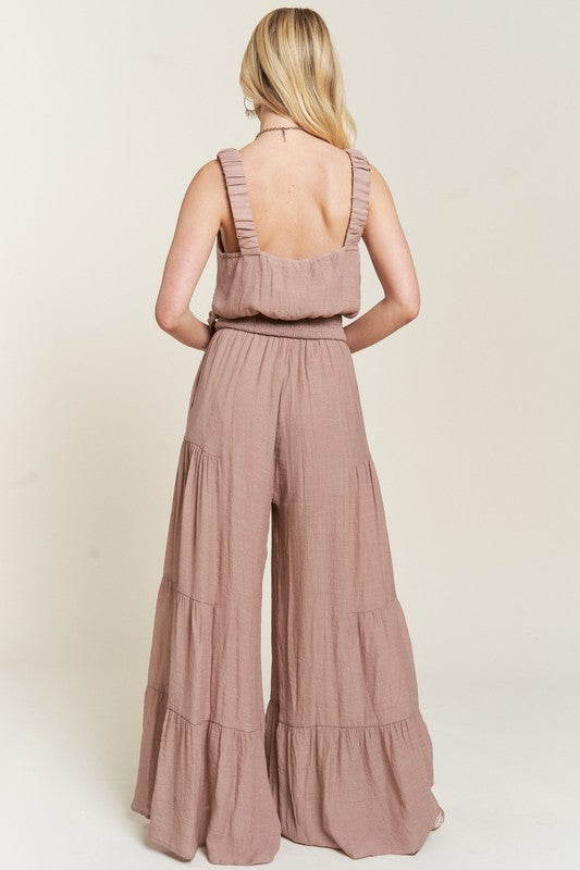 Stilla | Strop Tiered Jumpsuit