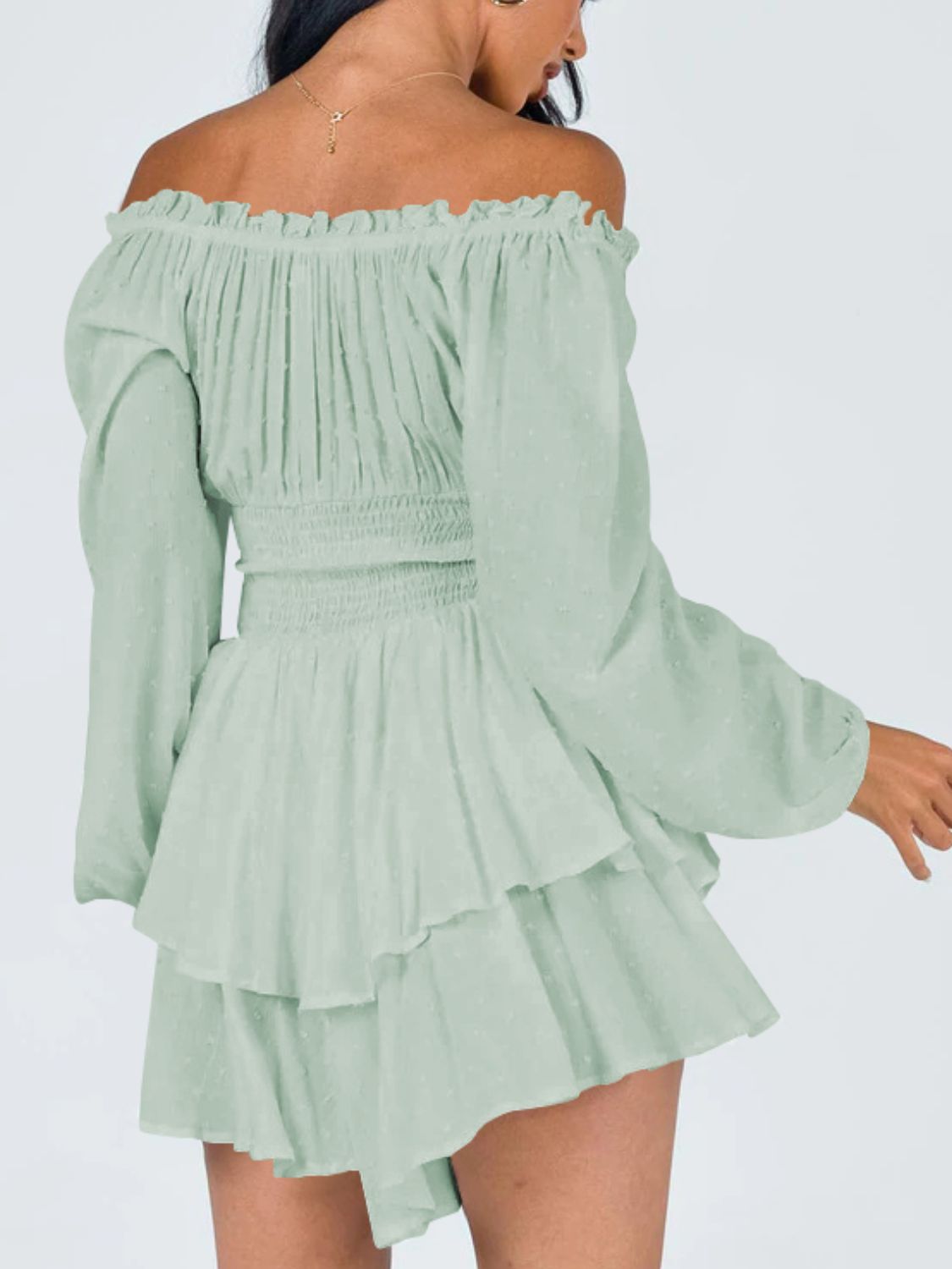 Stilla | Skulder Smocked Talje Romper