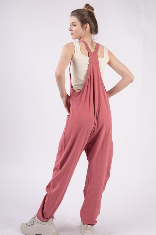 Stilla | J Plunge Ærmeløs Jumpsuit Med Lommer