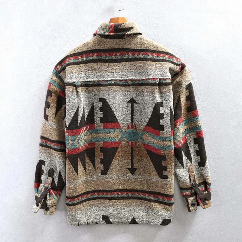 Stilla | Sydvestlig Aztec-tryk Shirtjakke