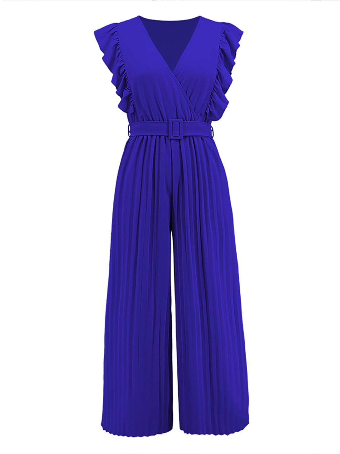 Stilla | Surplice Cap Sleeve Jumpsuit
