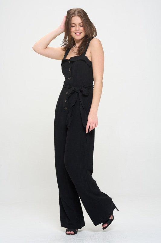 Stilla | Justerbar Strop Knapp Ned Jumpsuit