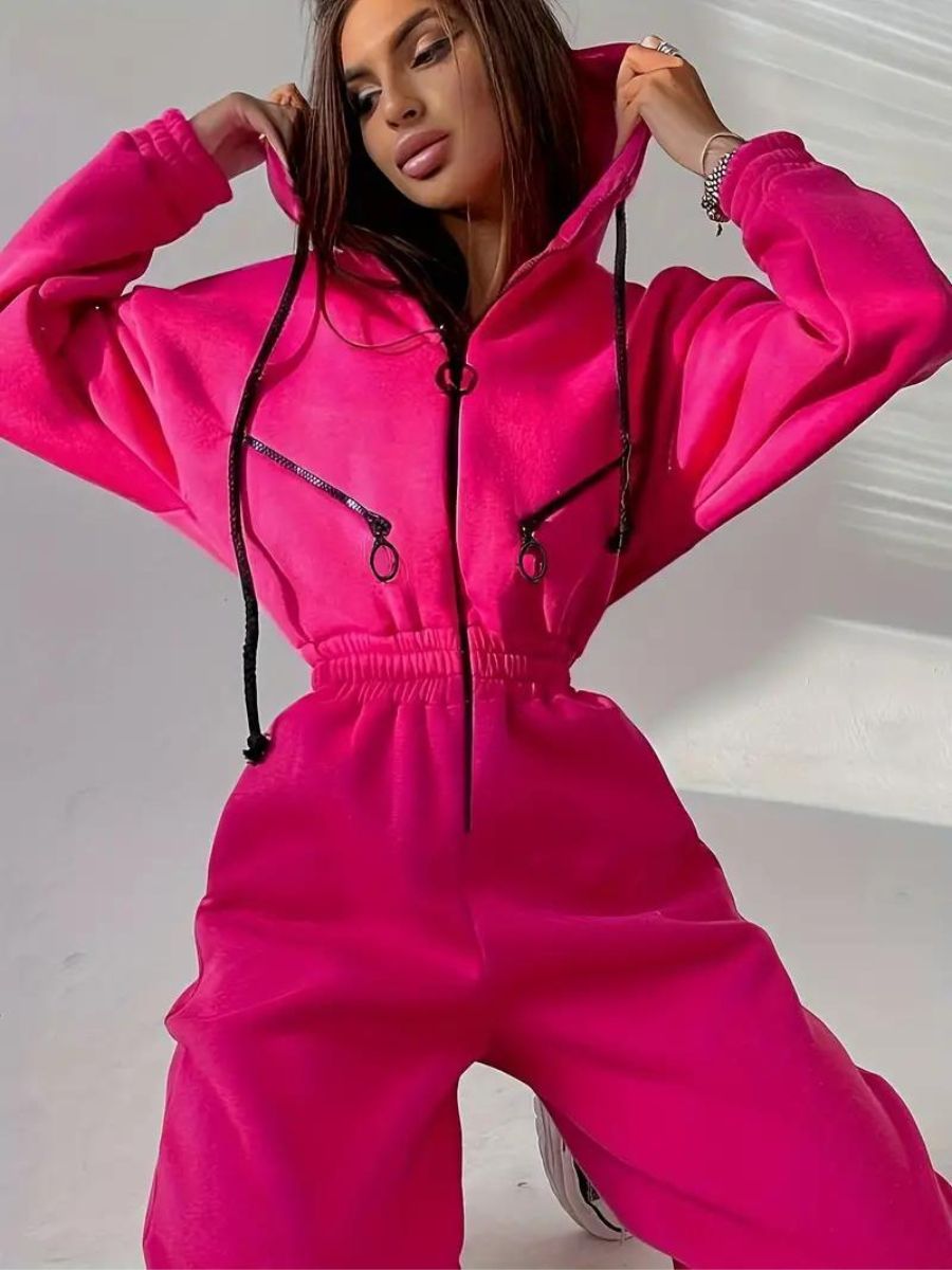 Stilla | Jumpsuit Med Hætte Og Snøre