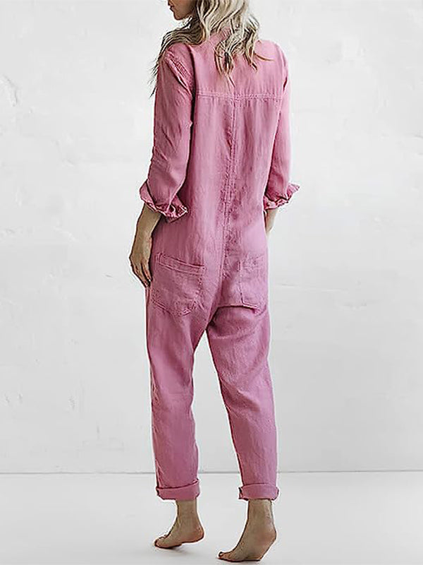 Stilla | Jumpsuit i bomuld med masser af lommer