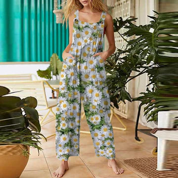 Stilla | Jumpsuit med blomstermønster til kvinder