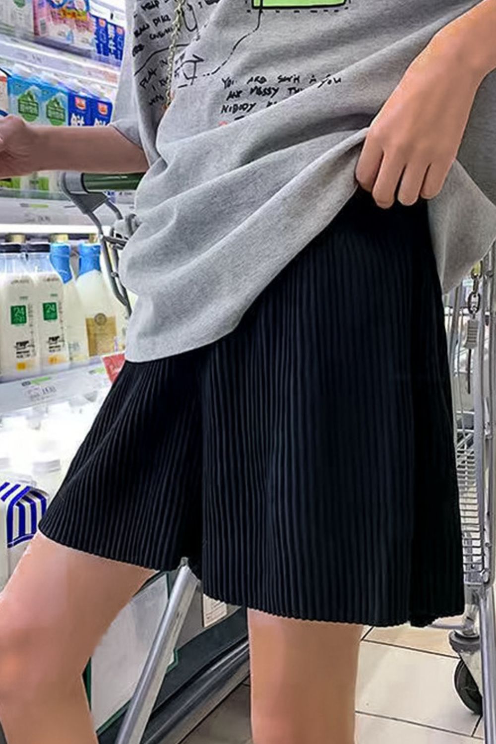 Stilla | Plisserede Vide Ben Shorts