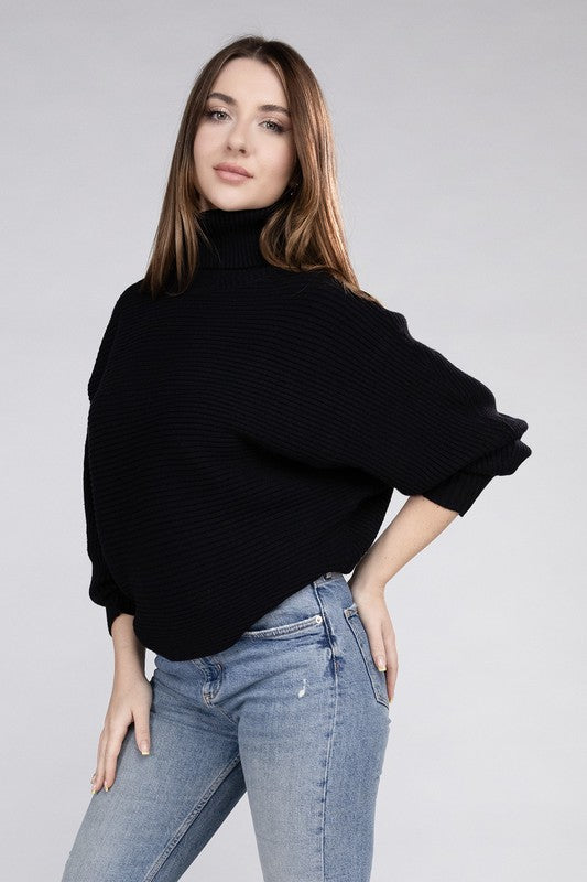 Stilla | Dolman Ærme Turtleneck Sweater