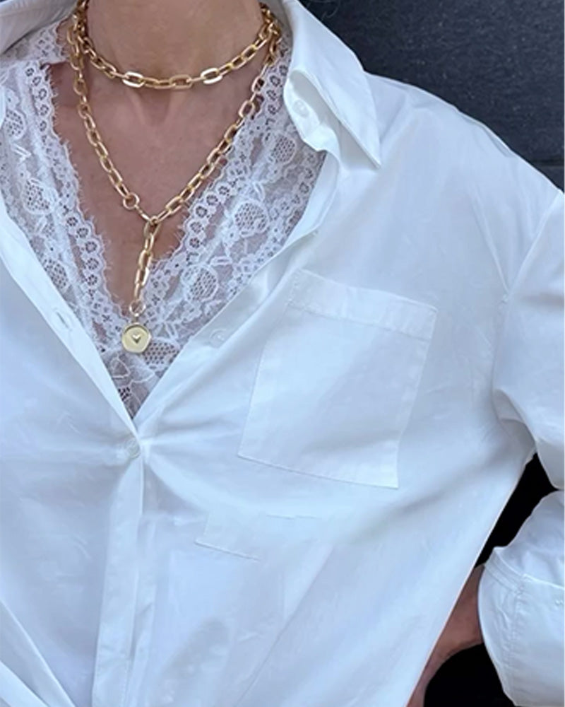 Stilla | Spids Underdele Sæt Revers Uni Langærmet