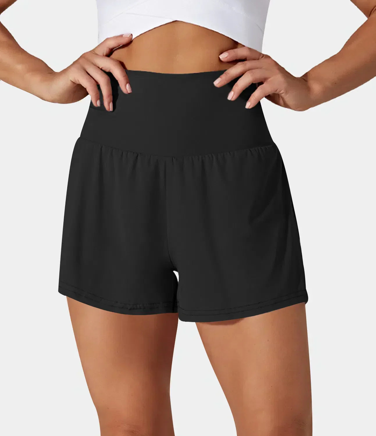 Stilla | Yoga Shorts Med Høj Talje