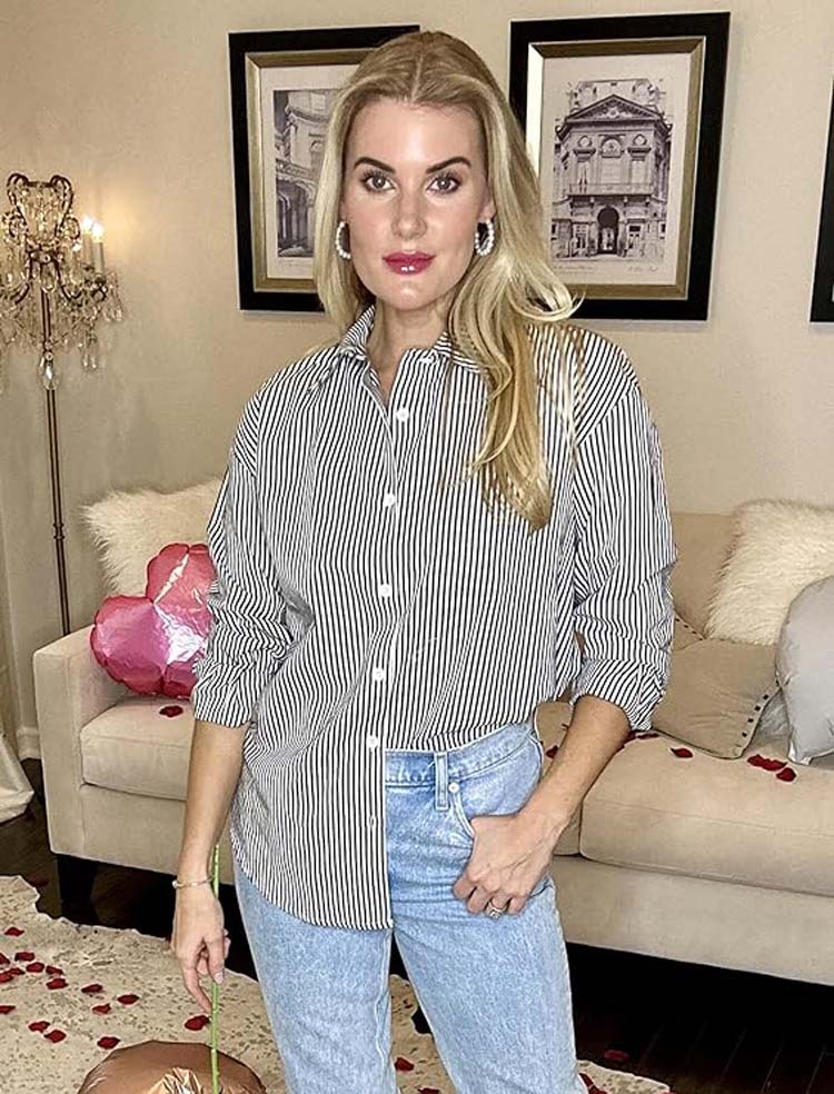 Stilla | Stribet Button up Skjorte
