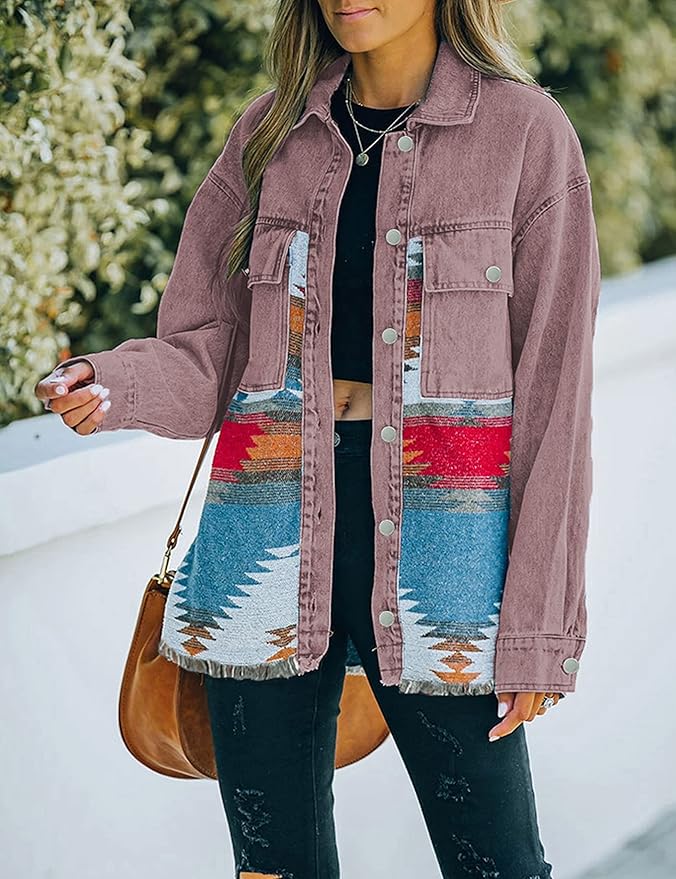Stilla | Distressed Denim Årgang Jakke