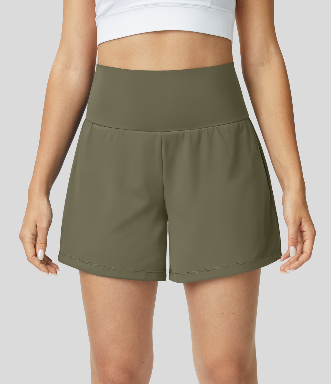 Stilla | Yoga Shorts Med Høj Talje