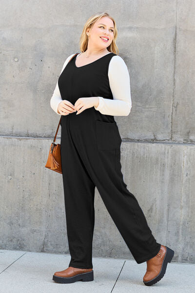 Stilla | Tag Full Size uden ærmer Lige Jumpsuit