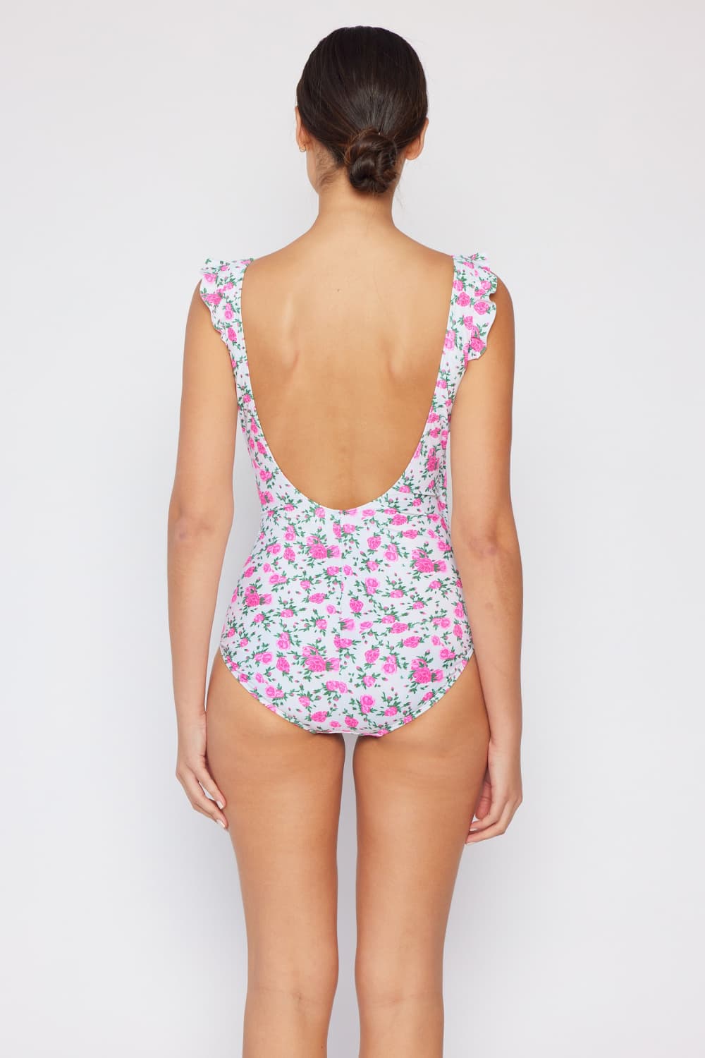 Stilla | West Swim Fuldlæg Float on Ruffle Faux Wrap One-piece I Rosen Off-white