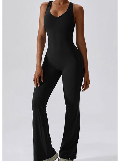 Stilla | Bred Strop Bootcut Aktiv Jumpsuit