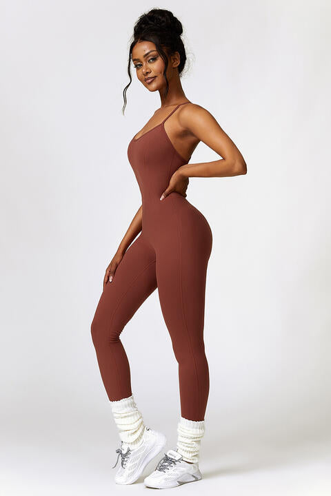 Stilla | Ryg Spaghetti Strop Sport Jumpsuit