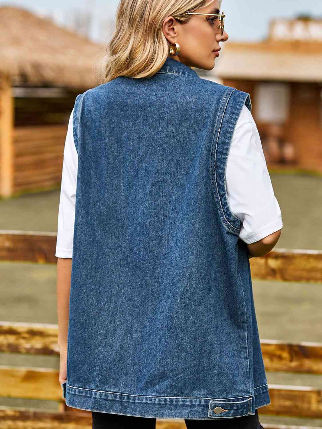 Stilla | Nedre Denim Vest