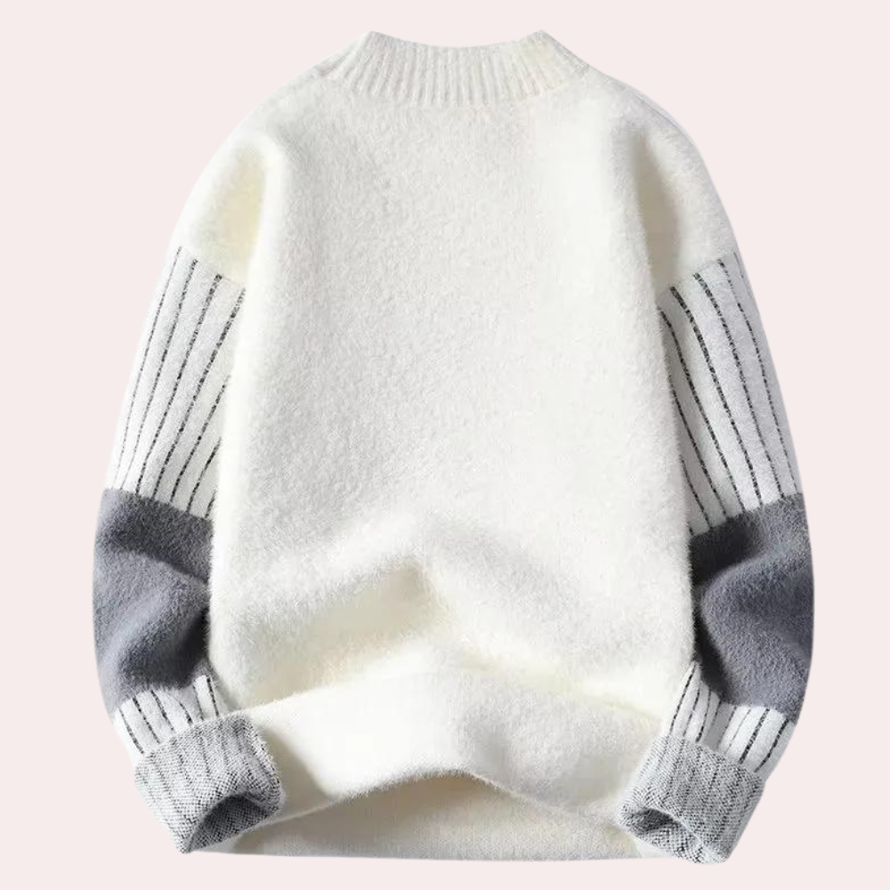 Stilla | Stilfuld Varm Strikket Sweatshirt til Mænd