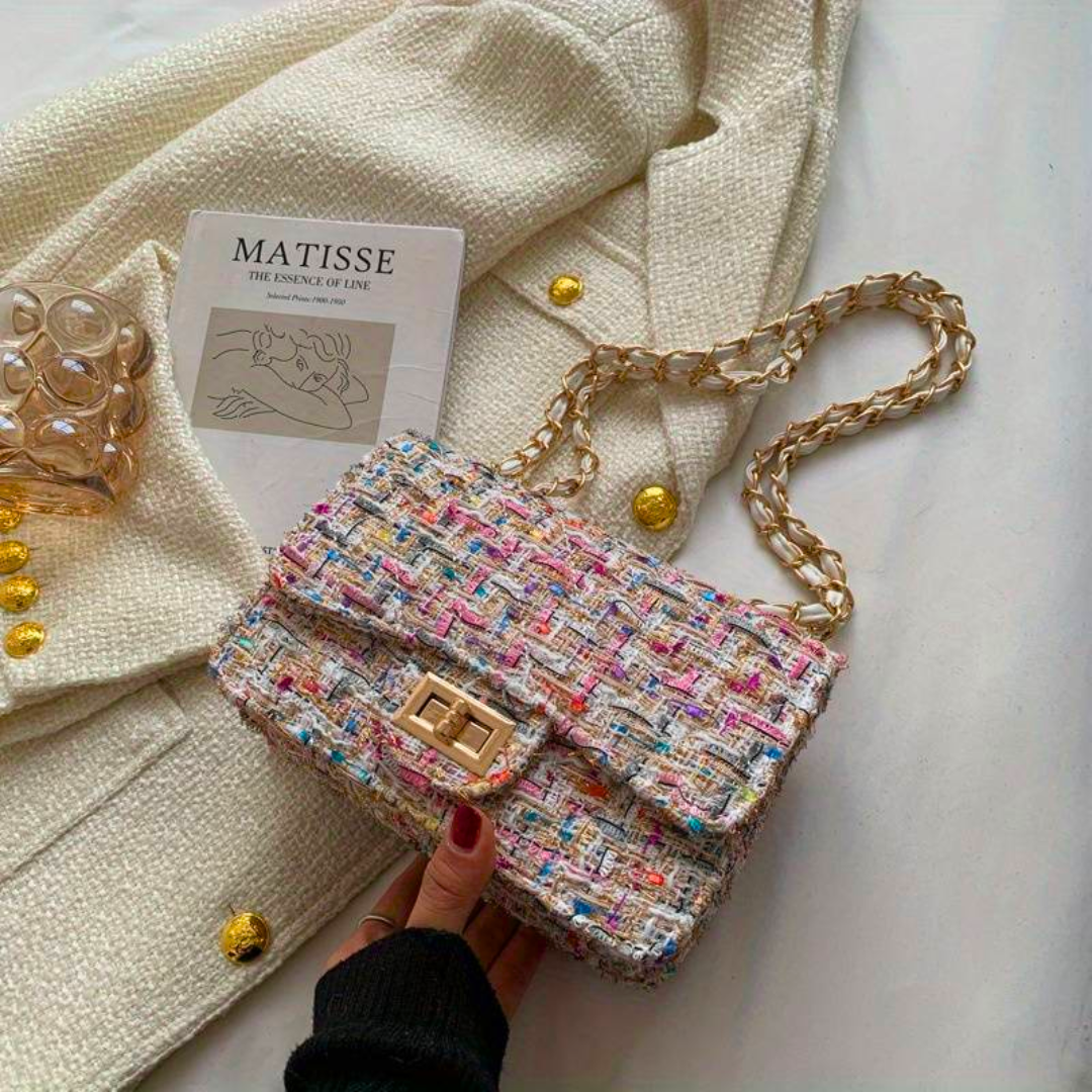 Stilla | Tweed-Skuldertaske