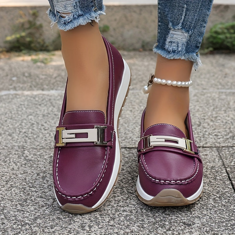 Stilla | Dame Loafers Med Metal Spænde