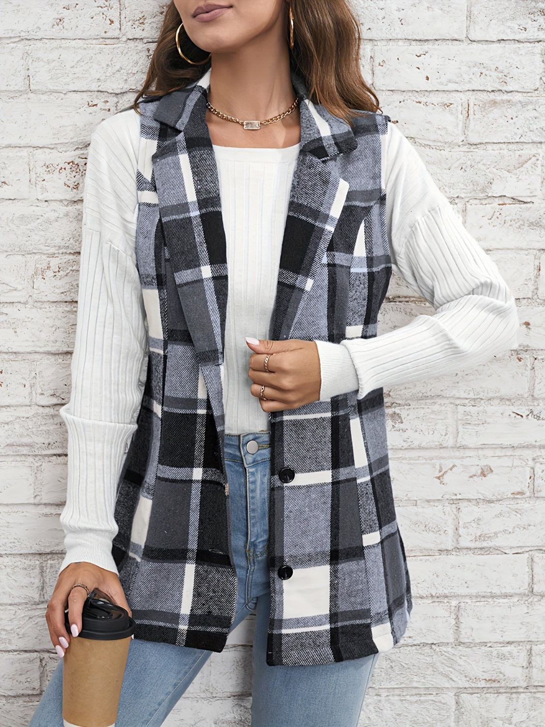 Stilla | Button Down Vest Frakke