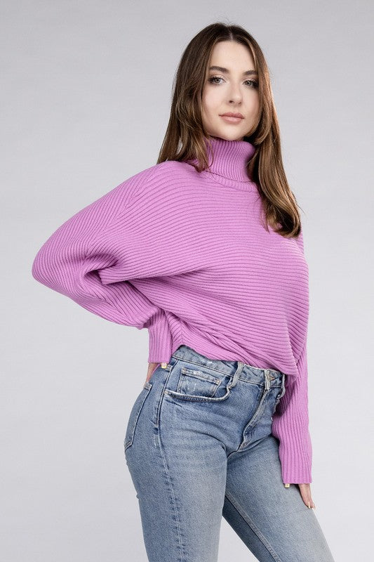 Stilla | Dolman Ærme Turtleneck Sweater