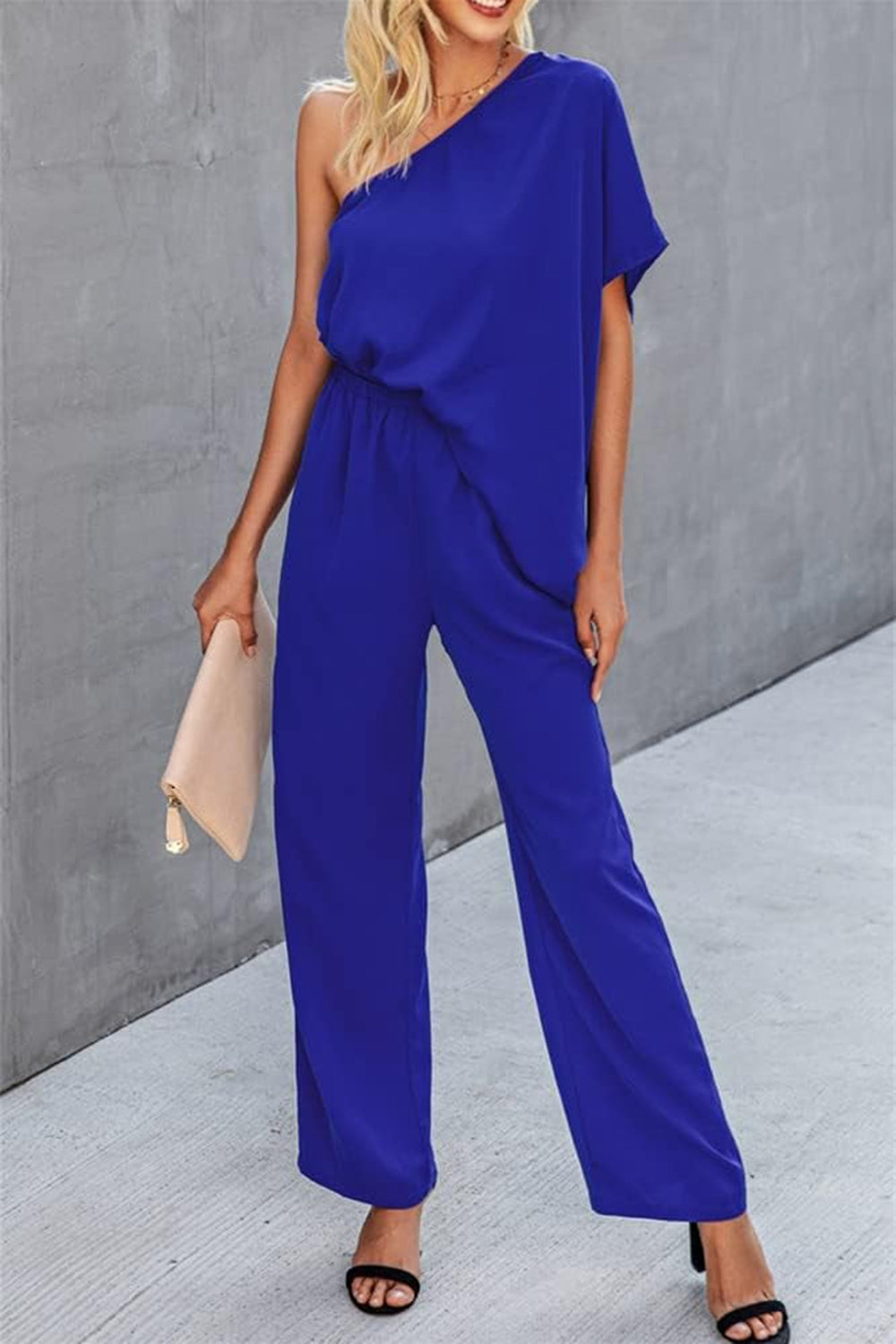 Stilla | Skulder Kort Ærme Jumpsuit