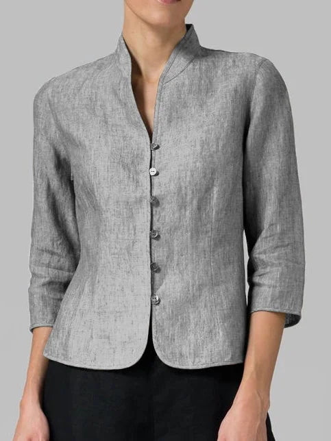 Stilla | Cotton Linen Strikketrøje Til Stilfuld og Komfortabel Brug