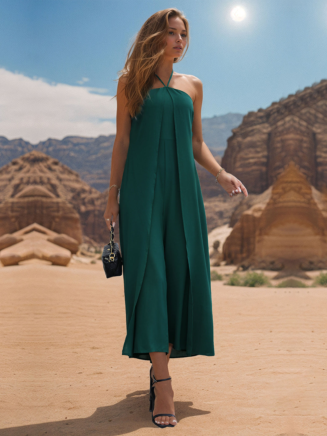 Stilla | Halterneck Bred Ben Jumpsuit